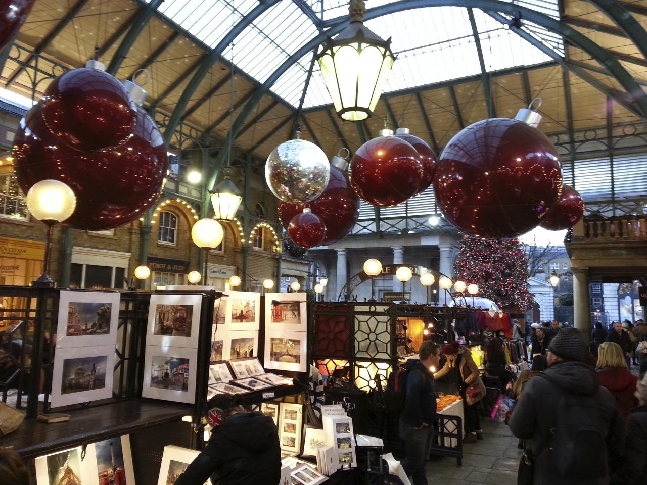 le marché couvert de Covent Garden / Covent Garden market hall