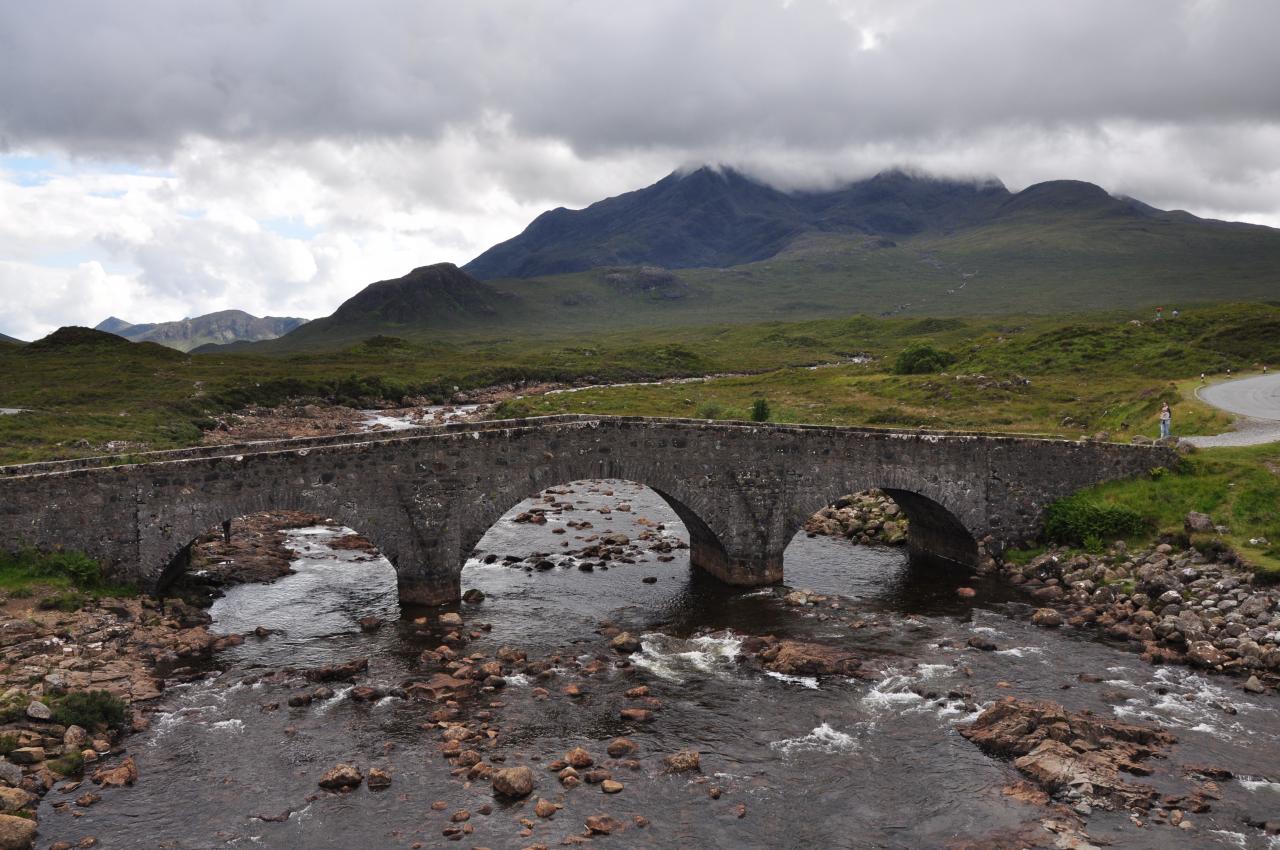 Pont à Sigachan sur l'île de Skye / Bridge at Sigachan on Skye