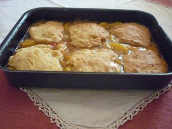 Peach cobbler 1